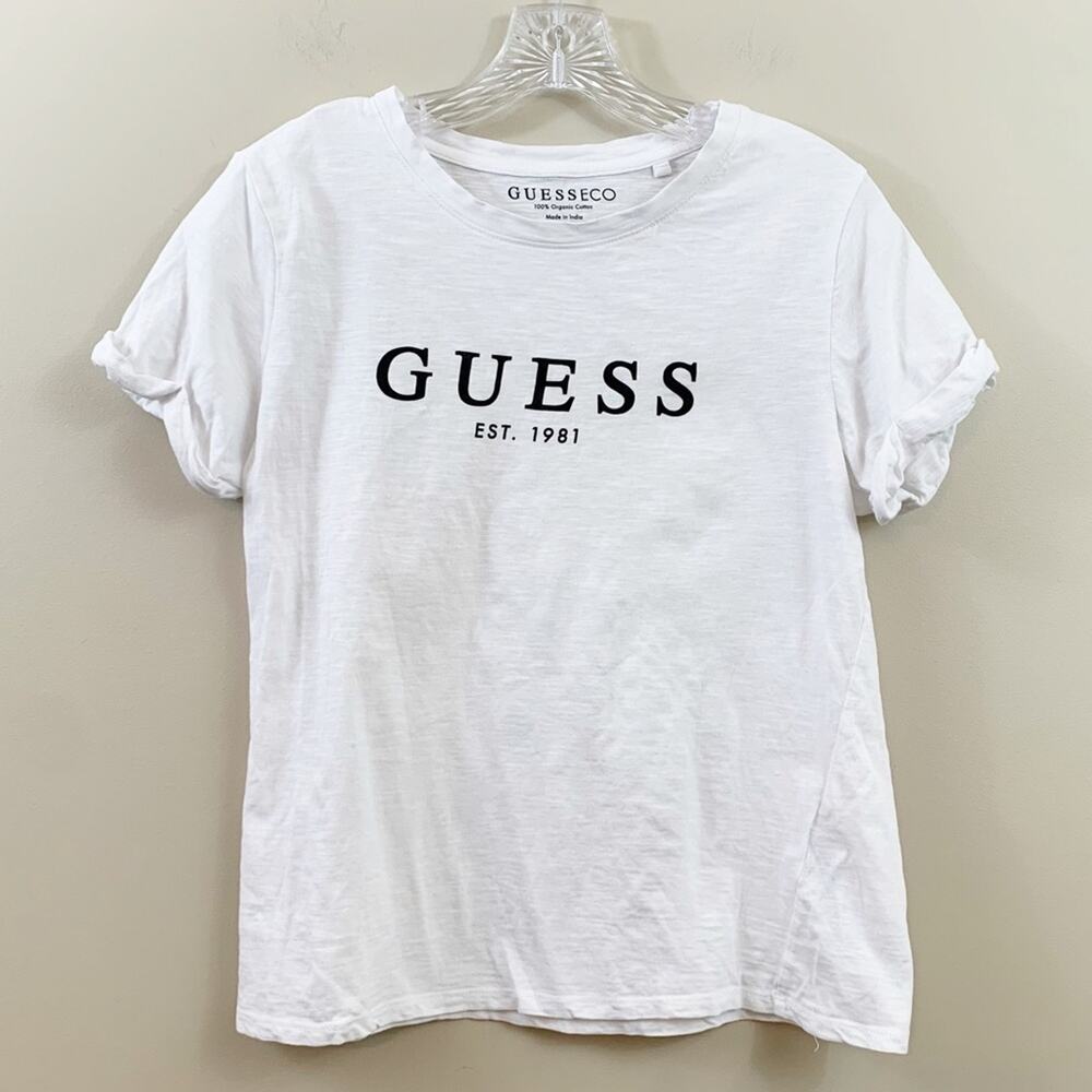 Guess Est. 1981 Logo White/Black T-Shirt